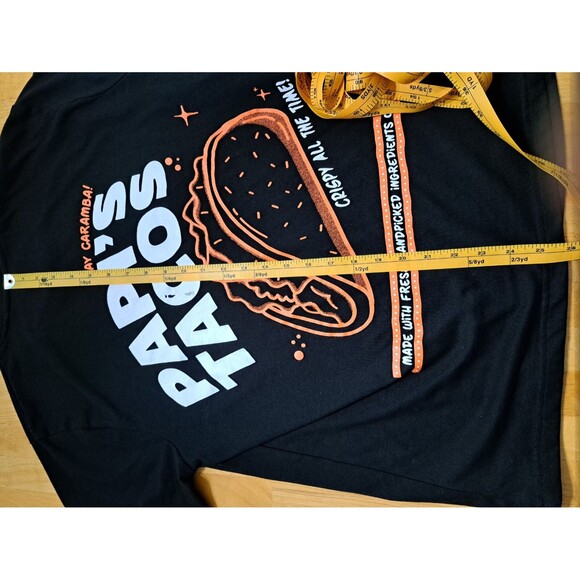 Denim & Flower Ricky Singh Papi's Tacos Black T-shirt Graphic Tee Women's XL - Picture 10 of 15